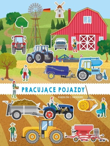 Pojazdy z naklejkami. Pracujące pojazdy