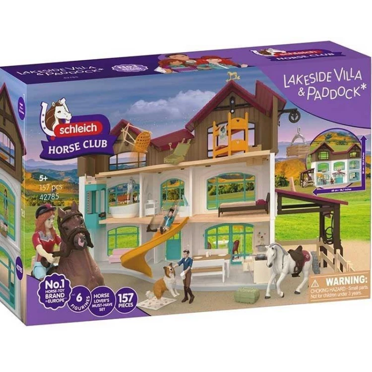 Willa Lakeside z padokiem dla koni i figurkami