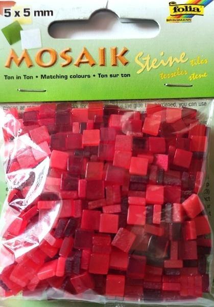Mozaika kamyczki 5x5mm czerwona, Galeria Hobby