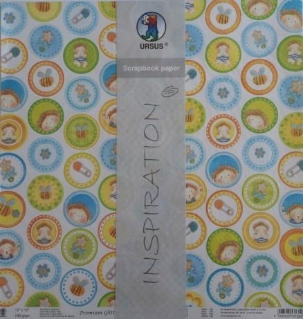 Papier do scrapbookingu 190g 30,5x30,5cm 5 ark.