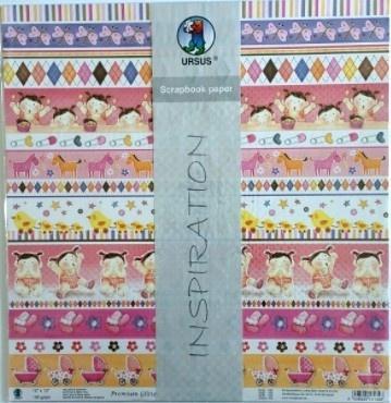 Papier do scrapbookingu 190g 30,5x30,5cm 5 ark.