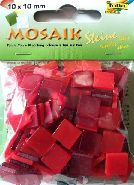 Mozaika kamyczki 10x10mm czerwona, Galeria Hobby