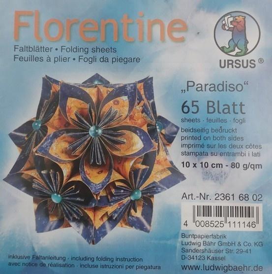Origami 80g/qm Florentine Parsdiso 10x10 cm 65 ark