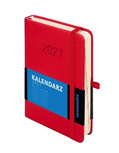 Kalendarz 2027 Memofix B6 DNS czerwony