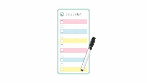 Planer magnetyczny lista zadań pastel, Biurfol