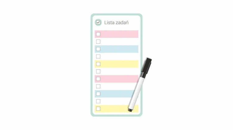 Planer magnetyczny lista zadań pastel, Biurfol