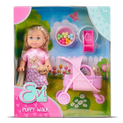 EL Evi na spacerze z pieskami w wózku, Simba