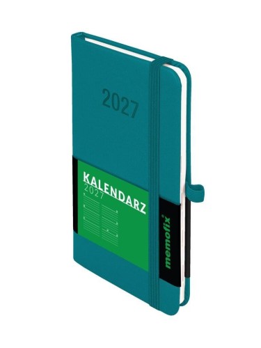 Kalendarz 2027 Memofix A6 TDW turkusowy