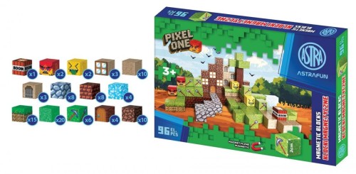 Klocki magnetyczne Pixel One Farma 96el ASTRA