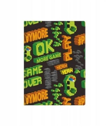 Notatnik A6 nadruk game, Biurfol