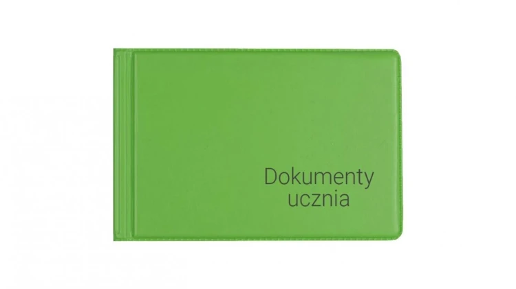 Okładka na dokumenty ucznia małe grass, Biurfol