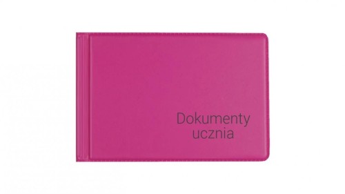 Okładka na dokumenty ucznia małe pink, Biurfol