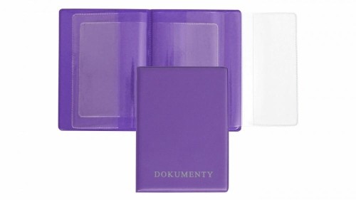Okładka na dokumenty z dowodem rej. violet