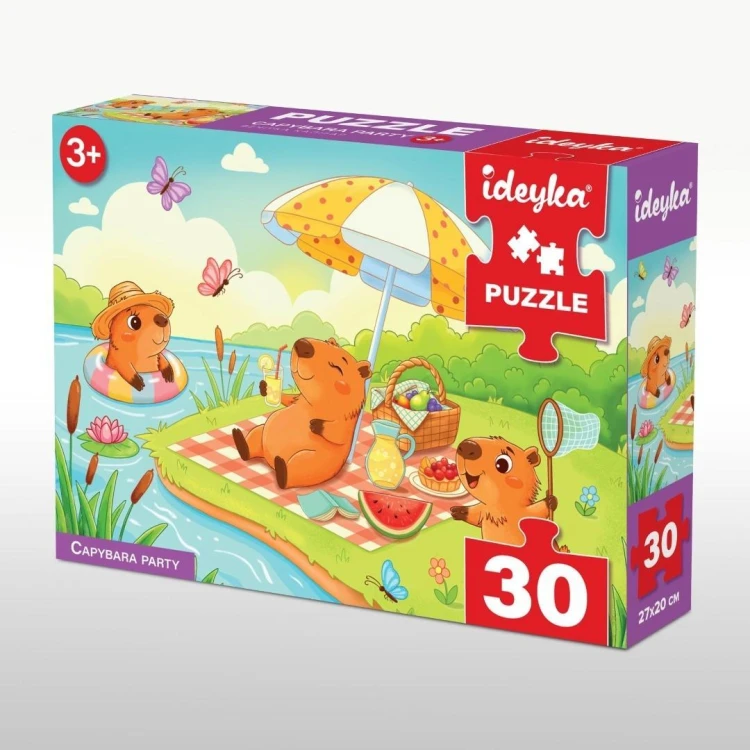 Puzzle 30 Kapibara Party Grałamigłówka, Ideyka