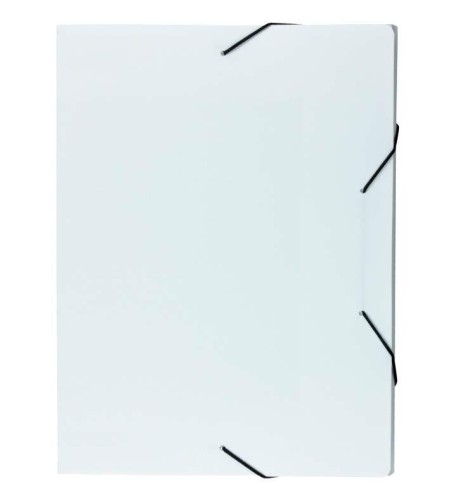 Teczka z gumką pudło A4 PP 4cm biały, Biurfol
