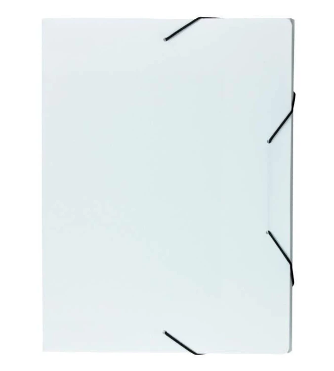 Teczka z gumką pudło A4 PP 4cm biały, Biurfol
