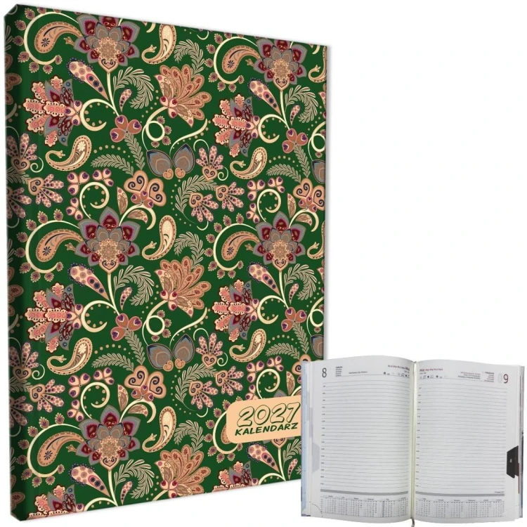 Kalendarz 2027 A5 dzienny sb/nd osobno Paisley