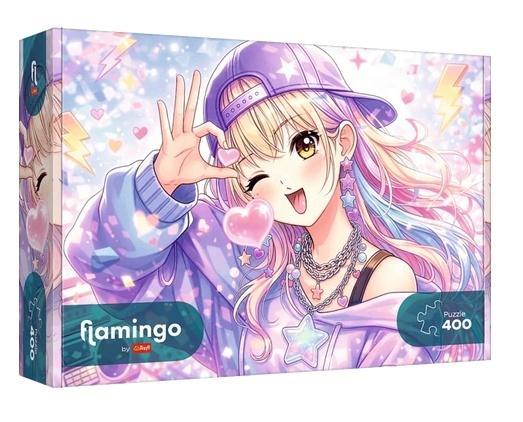 Puzzle 400 Flamingo - Pastelowy urok TREFL, Trefl