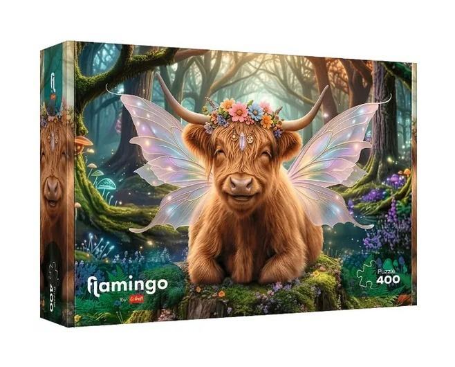 Puzzle 400 Flamingo - Leśna opiekunka snów TREFL