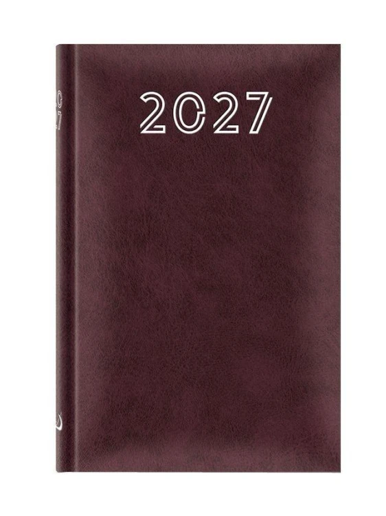 Terminarz 2027 B6 Standard bordowy