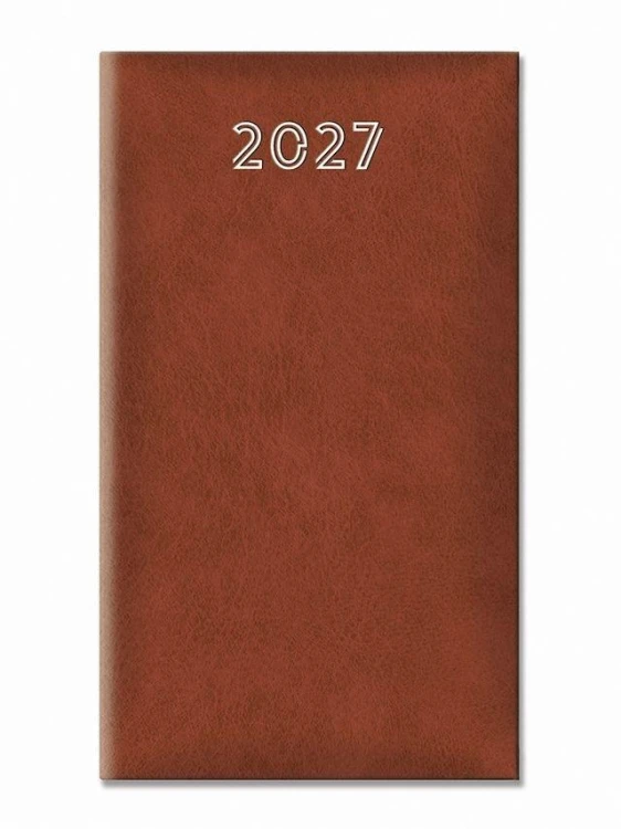 Terminarz 2027 tygodniowy standard brązowy