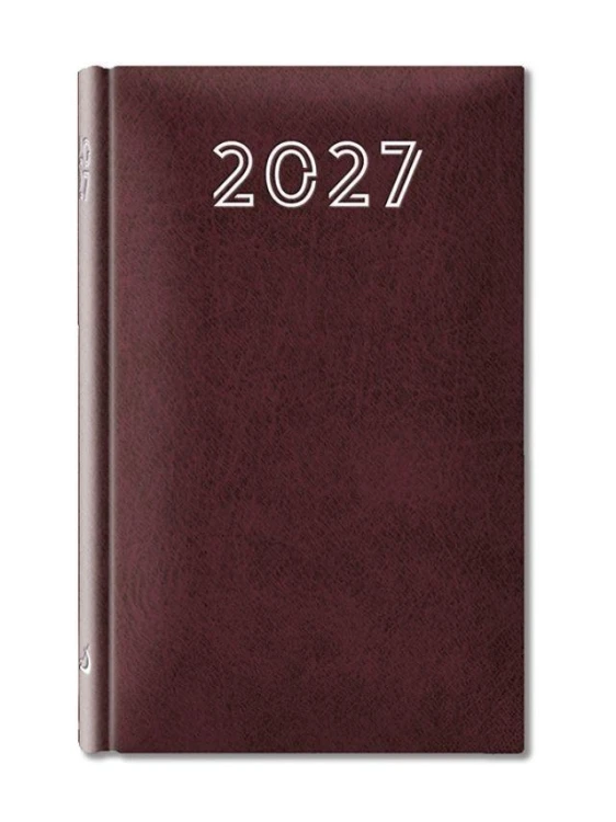 Terminarz 2027 B7 Standard bordowy