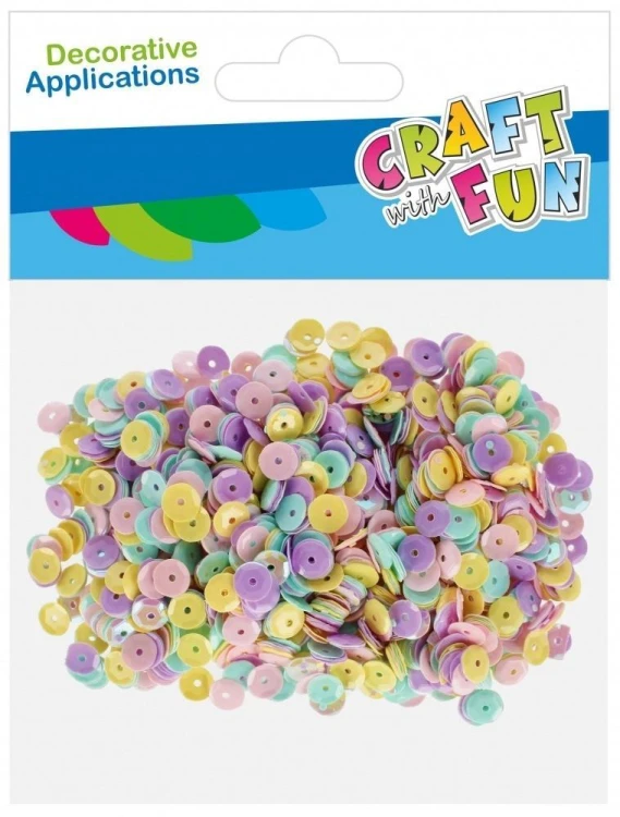 Cekiny pastelowe, Craft with Fun