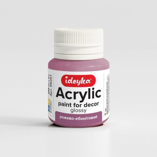Farba akrylowa Różowy i ebonitowy 20ml, Ideyka