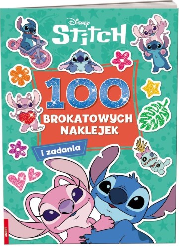 Disney Stitch. 100 brokatowych naklejek