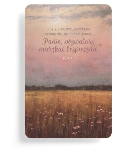 Magnes na lodówkę - Gdy się położę - pole, Szaron