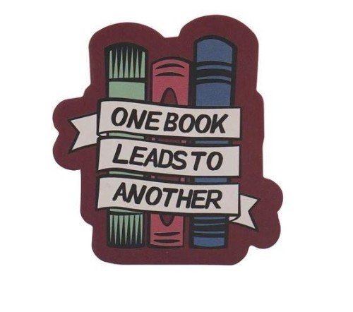 Pulteney Press Naklejka One Book Leads To Another