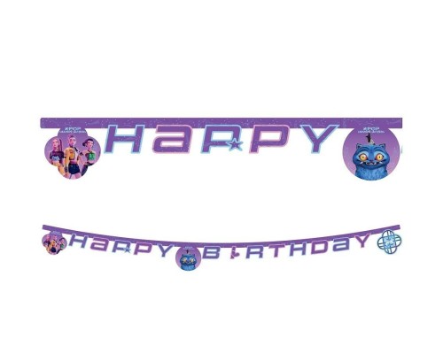 Baner Procos Happy Birthday K-pop Demon Hunters