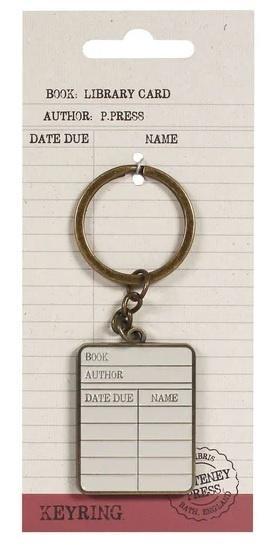 Pulteney Press Brelok metalowy - Library card