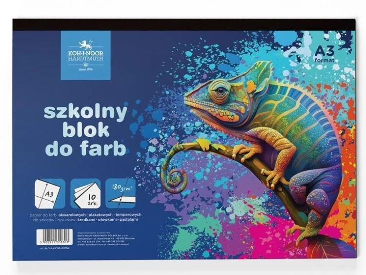 Blok szkolny A3/10K 180g Kameleon, Koh-I-Noor
