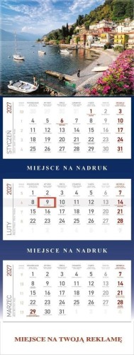 Kalendarz 2027 trójdzielny Zatoka, praca zbiorowa
