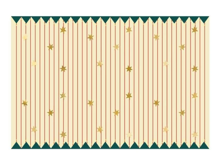 Obrus papierowy Pasy z gwiazdkami 180x120cm