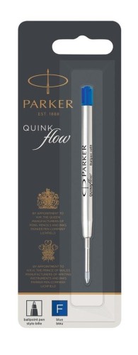 Wkład do długopisów Quinkflow niebieski F, Parker