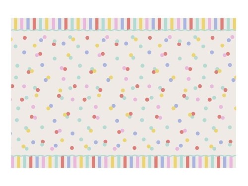 Obrus papierowy Konfetti 180x120cm