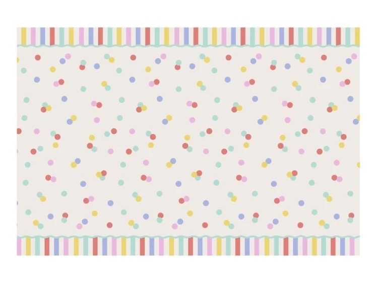 Obrus papierowy Konfetti 180x120cm