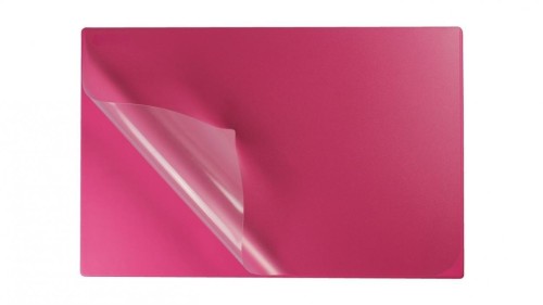 Podkład na biurko z folią 38x58cm pink, Biurfol