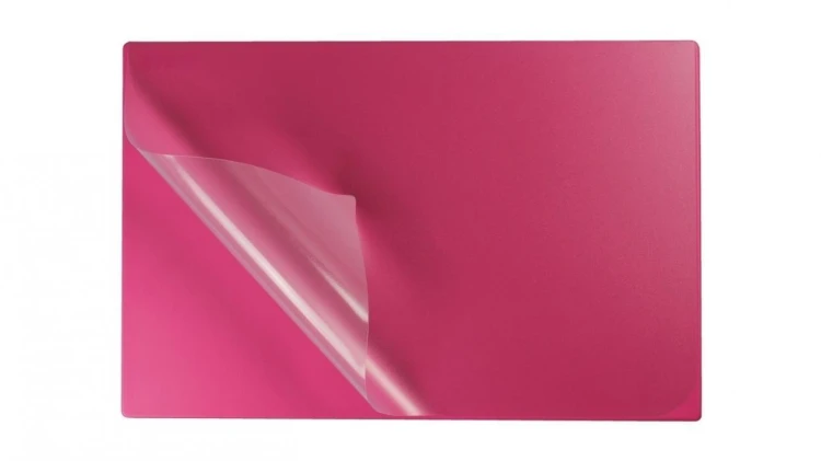 Podkład na biurko z folią 38x58cm pink, Biurfol
