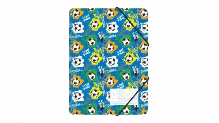 Teczka z gumką A4 PP nadruk football, Biurfol