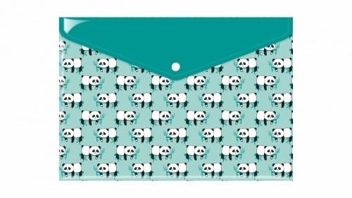Teczka kopertowa A4 PP nadruk panda (6szt)