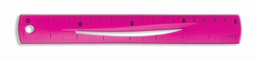 Linijka różowa 20cm BL020-RB, Tetis