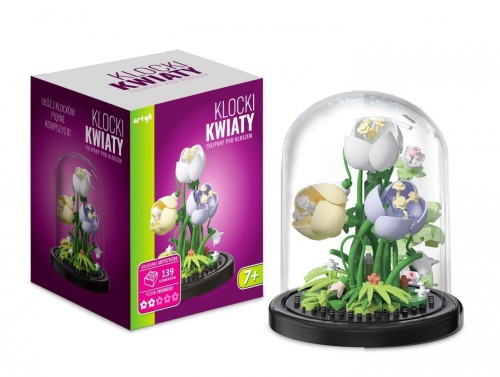 Klocki pod kloszem tulipany, Artyk
