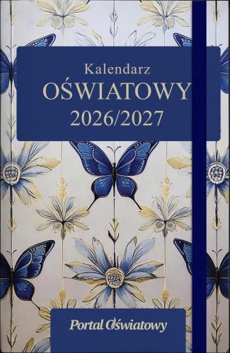 Kalendarz 2026/2027 oświatowy jasny