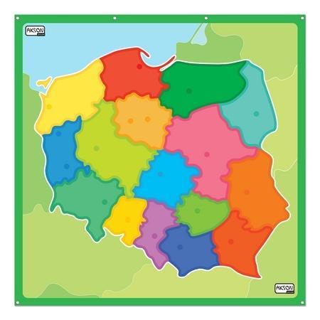 Mata edukacyjna mapa Polski, Akson