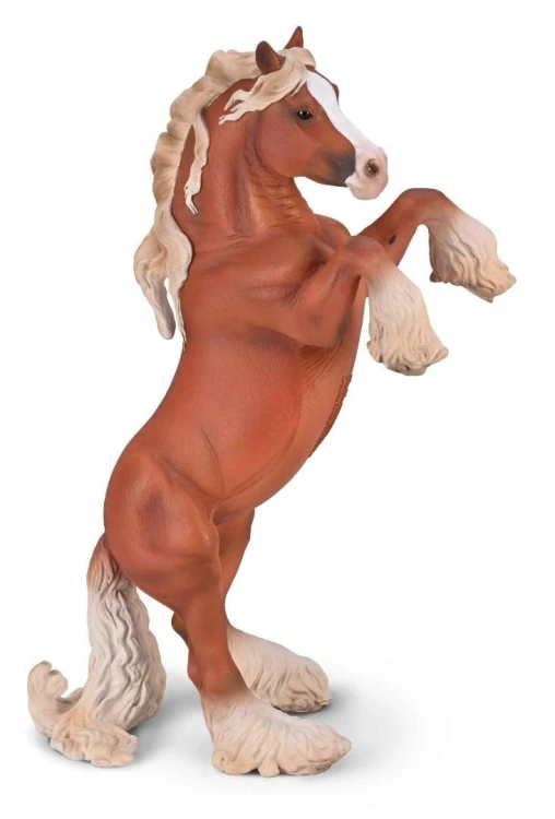 Klacz Gypsy Vanner Maści Kasztanowej 1:12