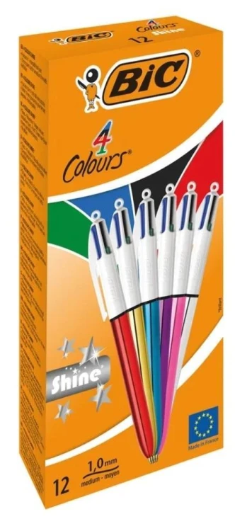 Długopis 4 Colours Shine (12szt) BIC, BIC