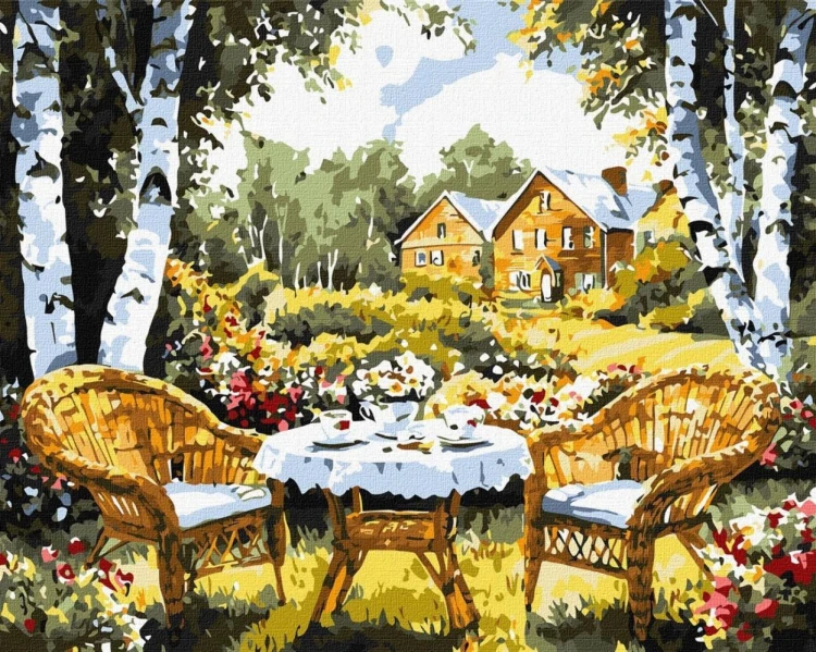 Malowanie po numerach - Wymarzony domek 40x50cm